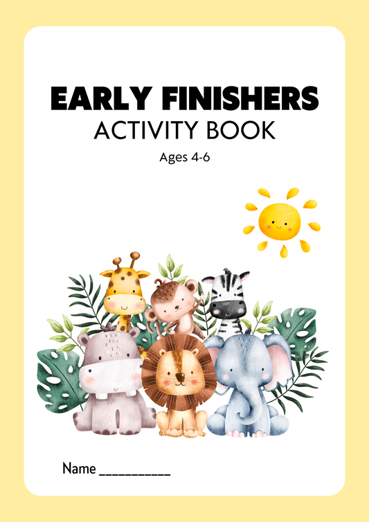 Early Finishers Activity Book worksheets