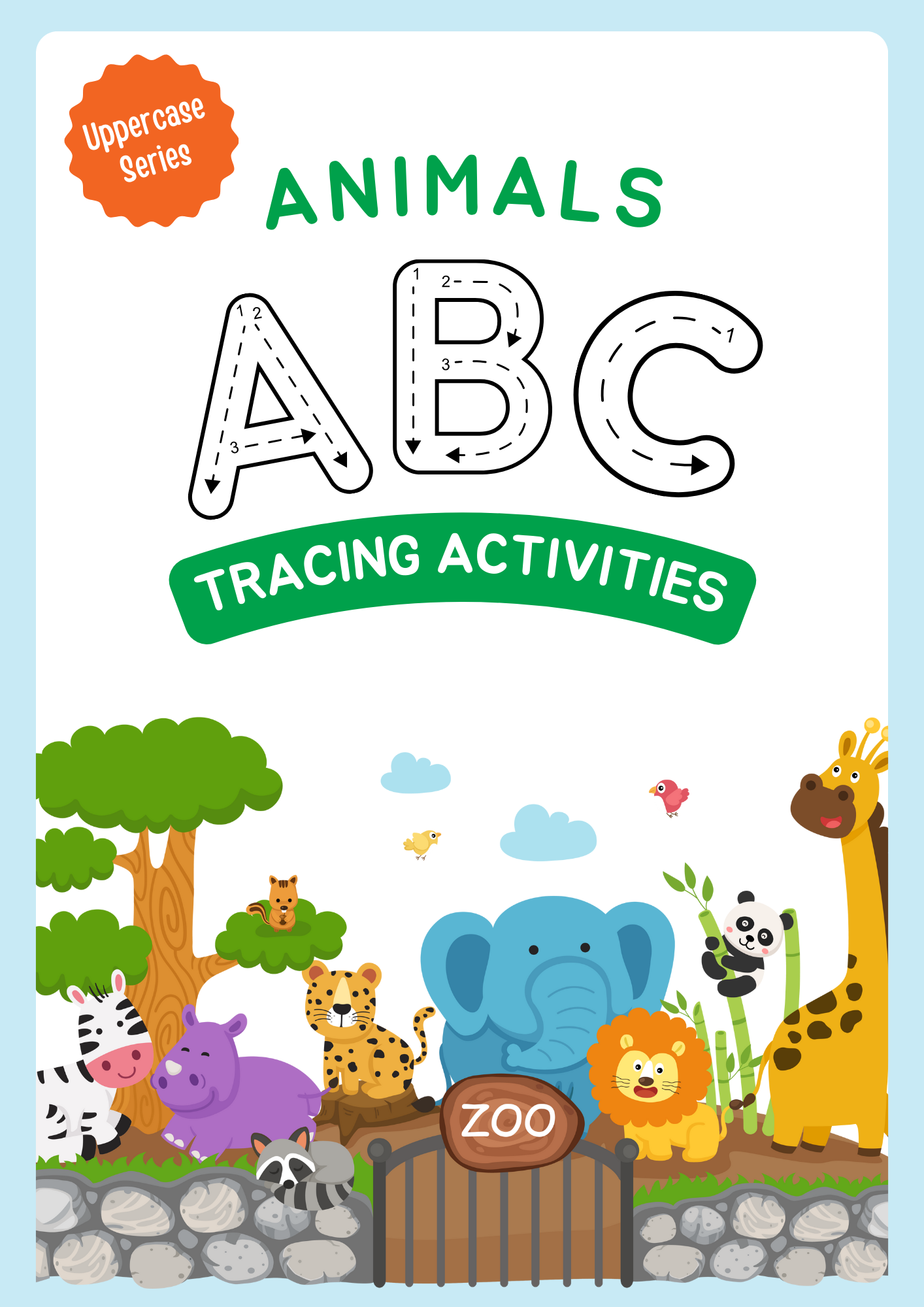 Alphabet Uppercase Tracing Activities Workbook
