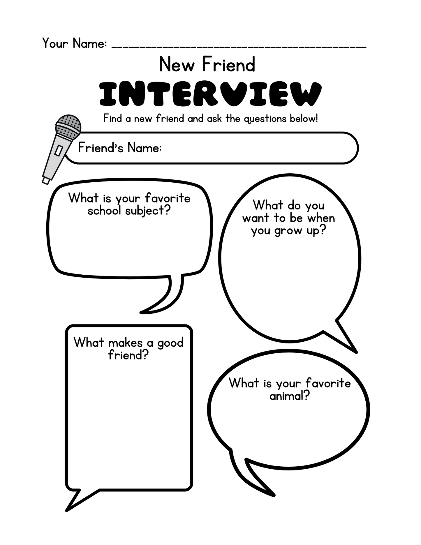 Interview Worksheet