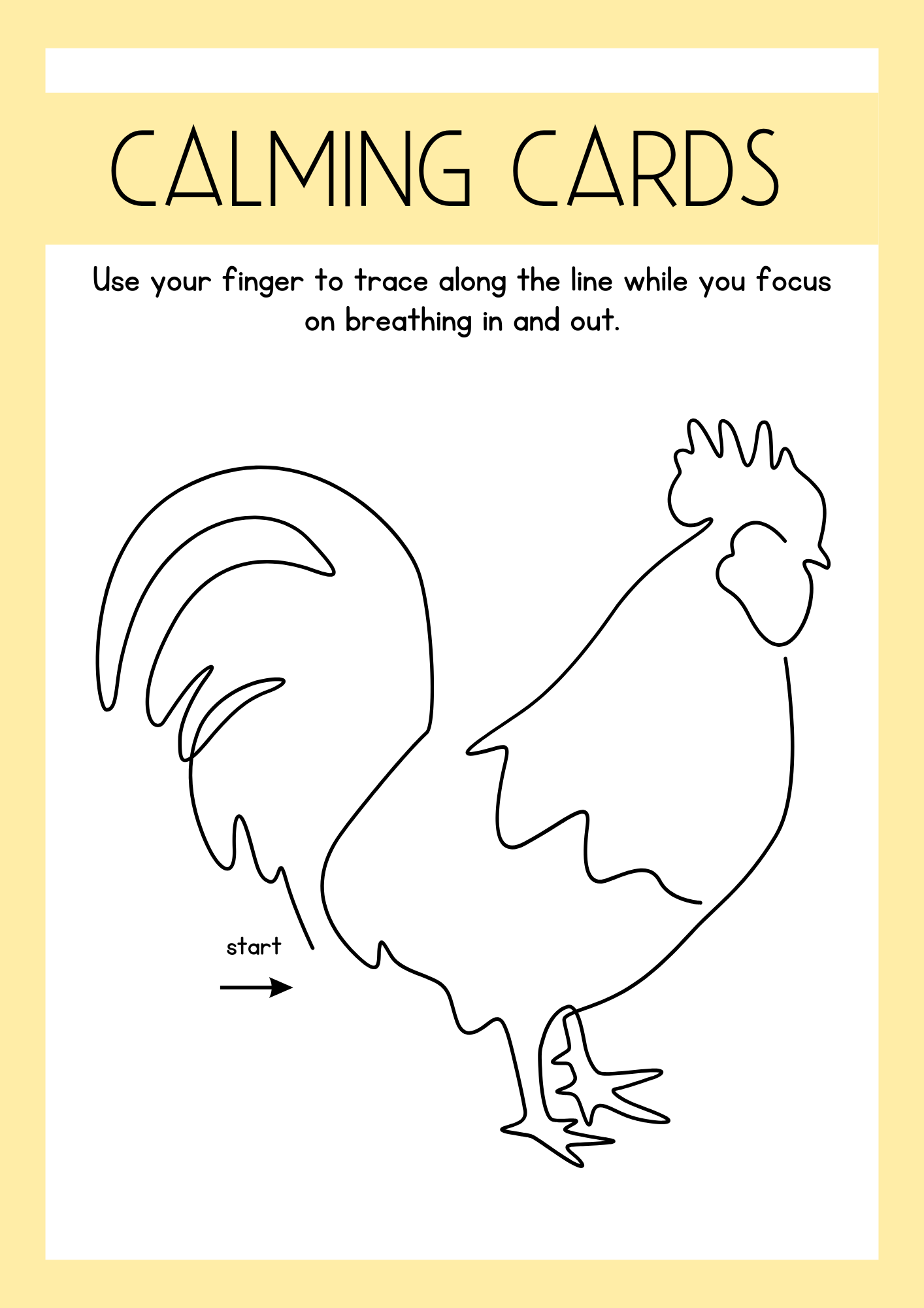 Breathing Animal Calming Cards SEL Worksheets