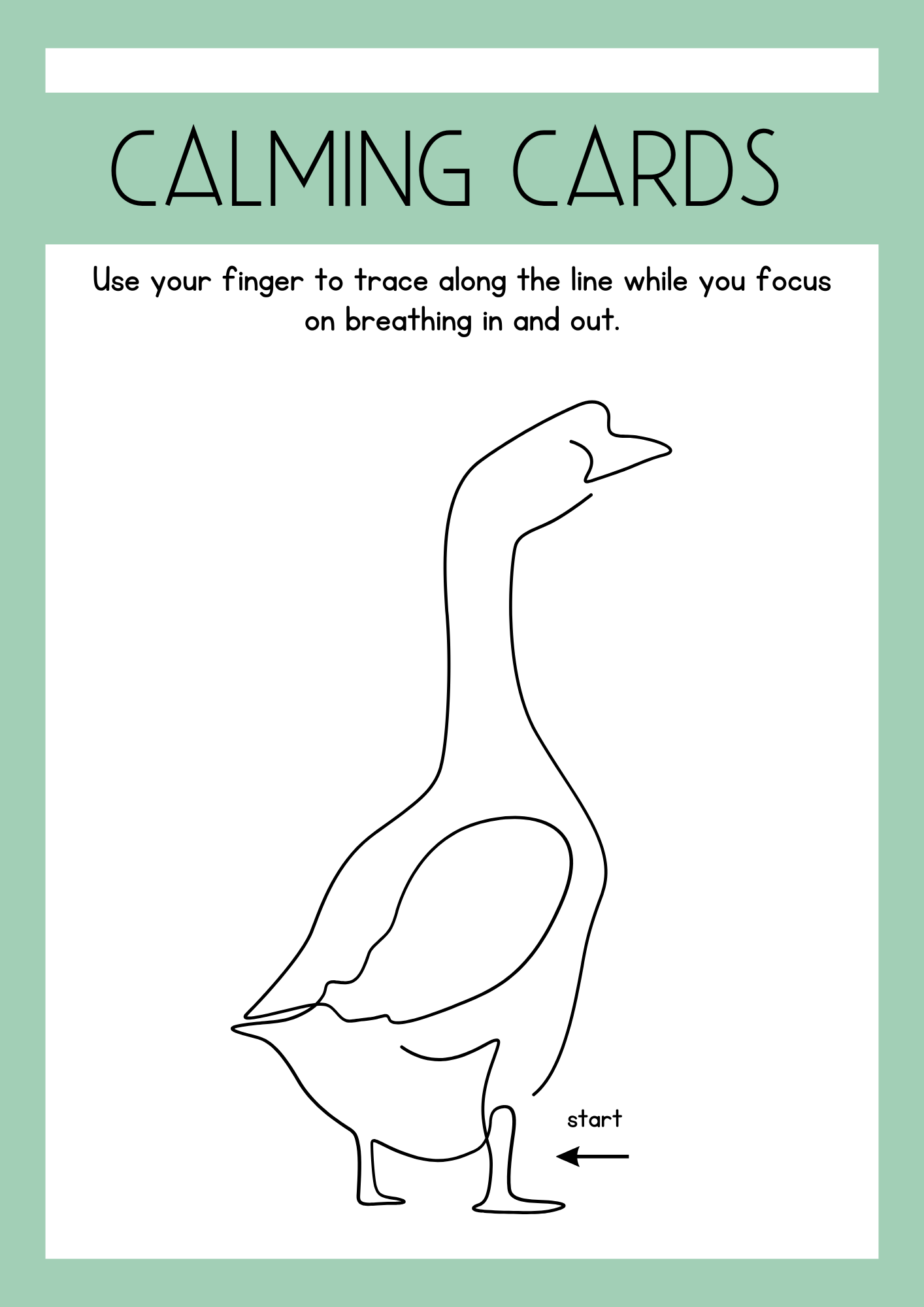 Breathing Animal Calming Cards SEL Worksheets
