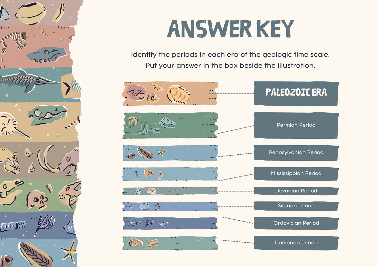 Geologic Time Scale Worksheet