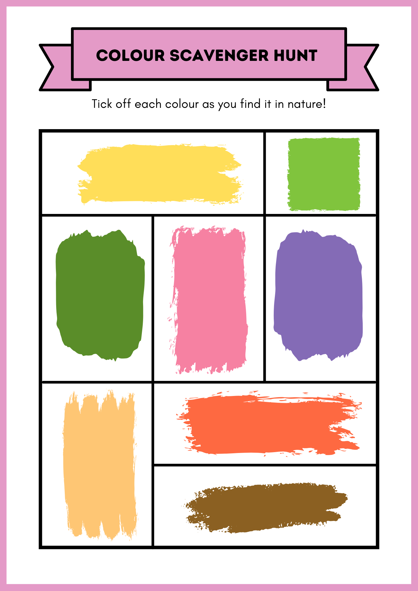 Colour Scavenger Hunt