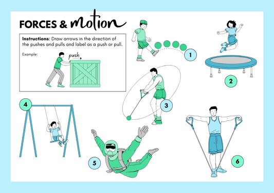 Forces and Motion Science Worksheet