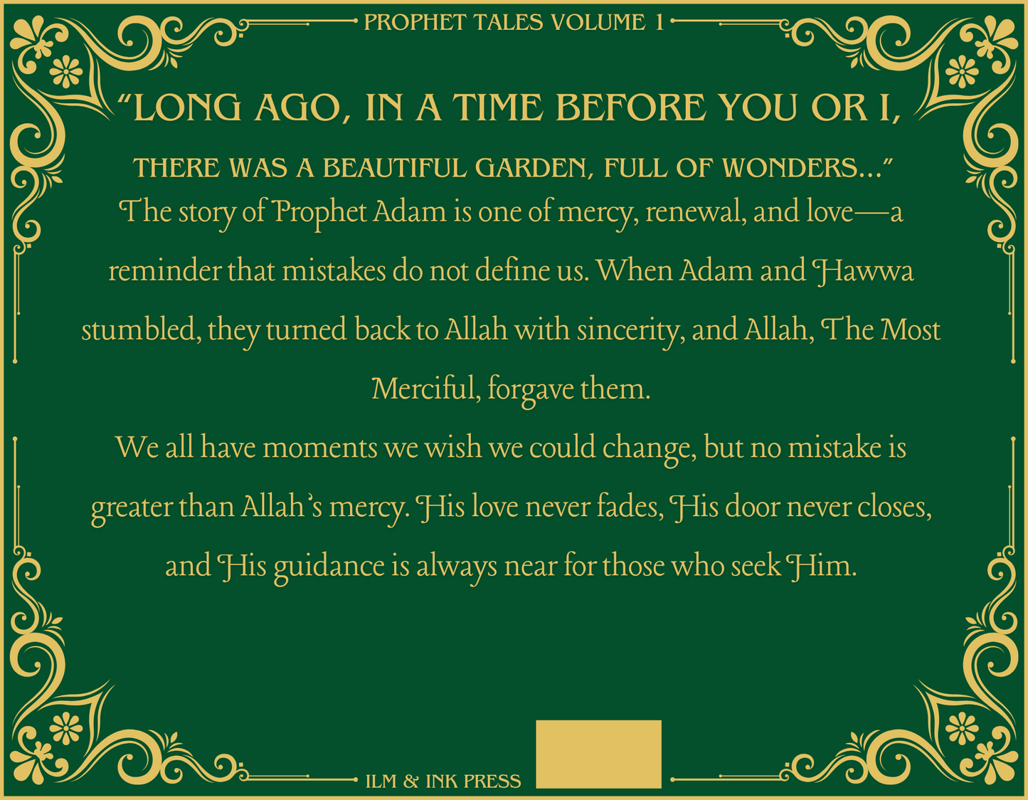 The Tale of Adam and the Garden of Beginnings: Prophet Tales Book 1